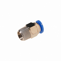 Фитинг RF-SPC04-01 для пластиковых трубок 4мм с наружной резьбой 1/8" ROCK FORCE /1 NEW